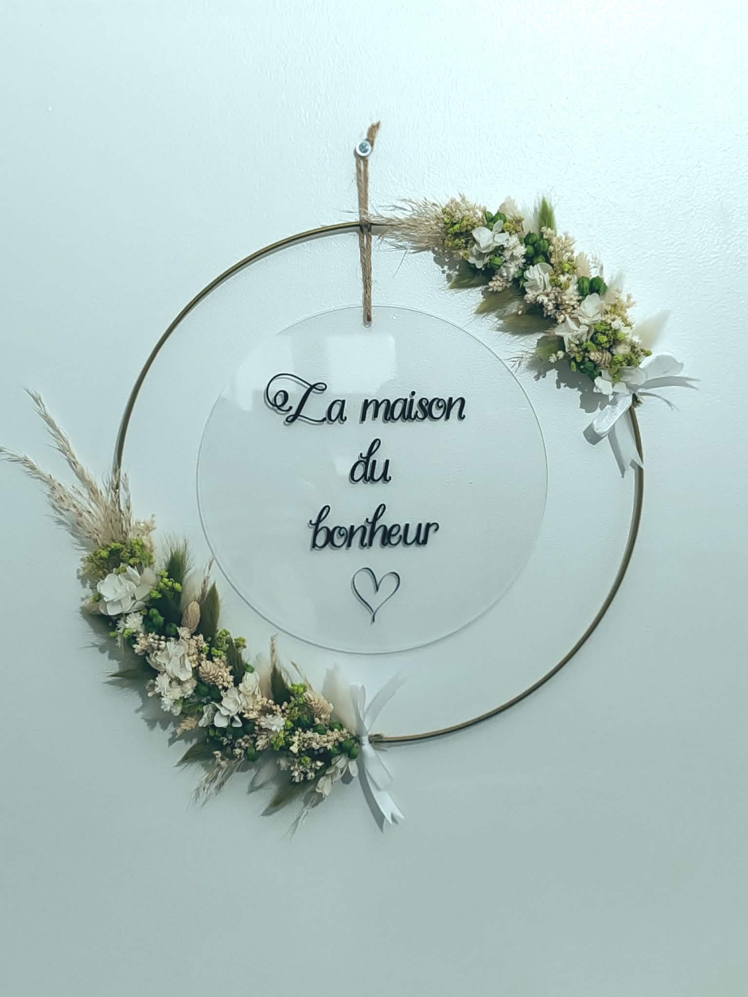 Couronnes de fleurs murales